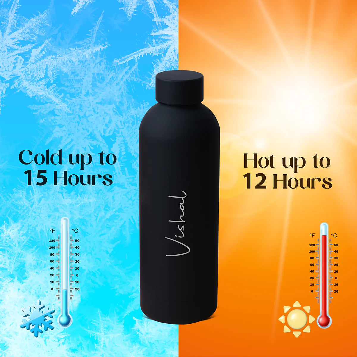 Personalized Energizer Vacuum Insulated Water Bottle