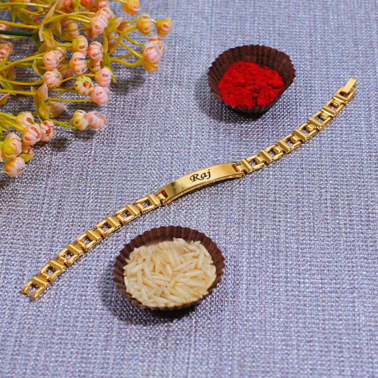 Personalized Engravable Name Rakhi Bracelets