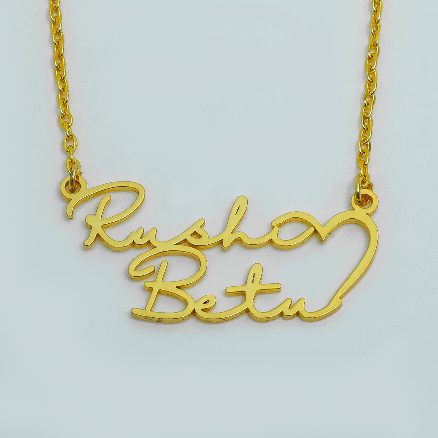 Signature Style Couple Name Necklace