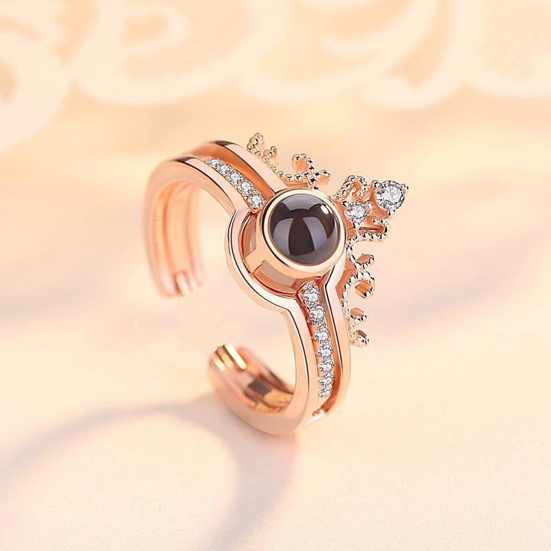 I LOVE YOU' in 100 languages Projection Ring