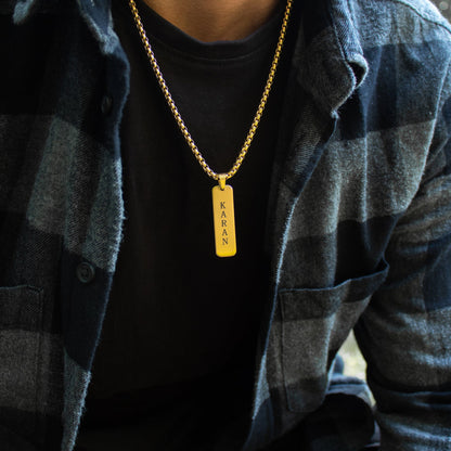 REVERSIBLE TAG NECKLACE FOR HIM