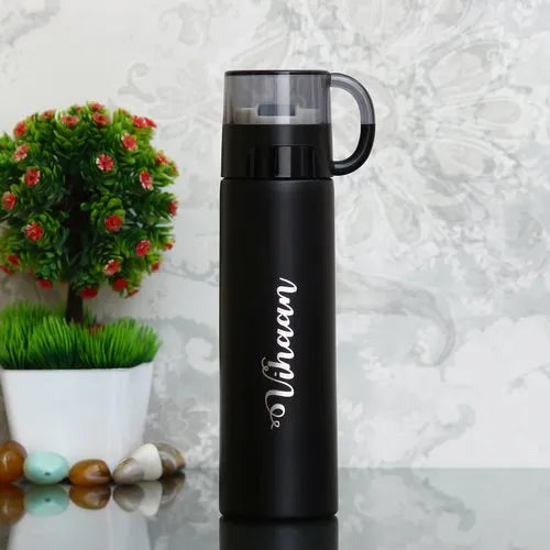 Personalized Vacuum Insulated Flask With Cup Lid