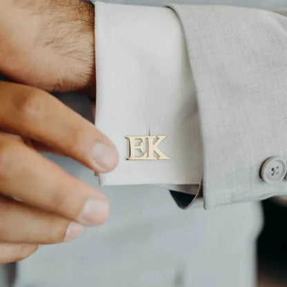 Personalized Initial Letter Cufflink For Men