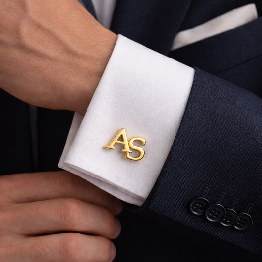 Personalized Initial Letter Cufflink For Men