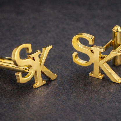 Personalized Initial Letter Cufflink For Men