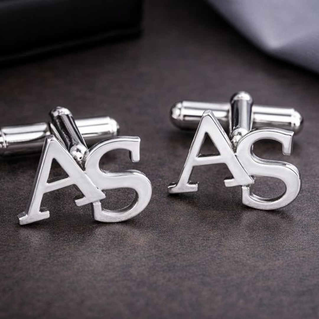 Personalized Initial Letter Cufflink For Men